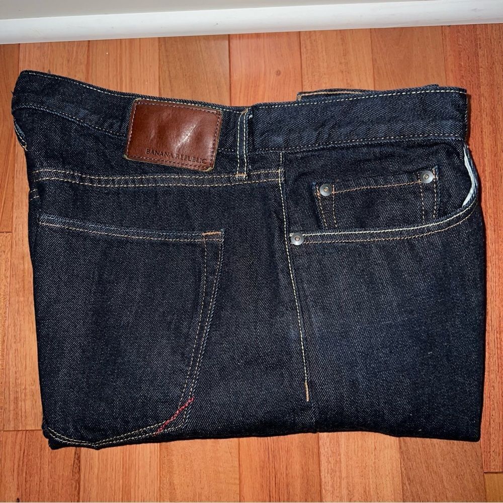 Banana Republic Men’s Vintage Straight Dark Blue Jeans